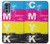 W3930 Cyan Magenta Yellow Key Hard Case and Leather Flip Case For Motorola Moto G62 5G