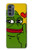 W3945 Pepe Love Middle Finger Hard Case and Leather Flip Case For Motorola Moto G62 5G