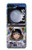 W3915 Raccoon Girl Baby Sloth Astronaut Suit Hard Case For Samsung Galaxy Z Flip 5
