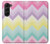 W3514 Rainbow Zigzag Hard Case For Samsung Galaxy Z Fold 5