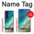 W3920 Abstract Ocean Blue Color Mixed Emerald Hard Case For Samsung Galaxy Z Fold 5