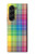 W3942 LGBTQ Rainbow Plaid Tartan Hard Case For Samsung Galaxy Z Fold 5