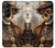 W3949 Steampunk Skull Smoking Hard Case For Samsung Galaxy Z Fold 5