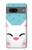 W3542 Cute Cat Cartoon Hard Case and Leather Flip Case For Google Pixel 7a