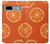W3946 Seamless Orange Pattern Hard Case and Leather Flip Case For Google Pixel 7a