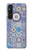 W3537 Moroccan Mosaic Pattern Hard Case and Leather Flip Case For Sony Xperia 1 V