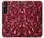 W3757 Pomegranate Hard Case and Leather Flip Case For Sony Xperia 1 V