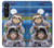 W3915 Raccoon Girl Baby Sloth Astronaut Suit Hard Case and Leather Flip Case For Sony Xperia 1 V