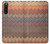 W3752 Zigzag Fabric Pattern Graphic Printed Hard Case and Leather Flip Case For Sony Xperia 10 V