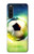 W3844 Glowing Football Soccer Ball Hard Case and Leather Flip Case For Sony Xperia 10 V