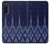 W3950 Textile Thai Blue Pattern Hard Case and Leather Flip Case For Sony Xperia 10 V