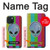 W3437 Alien No Signal Hard Case and Leather Flip Case For iPhone 15