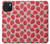 W3719 Strawberry Pattern Hard Case and Leather Flip Case For iPhone 15