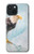 W3843 Bald Eagle On Ice Hard Case and Leather Flip Case For iPhone 15