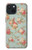 W3910 Vintage Rose Hard Case and Leather Flip Case For iPhone 15