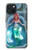 W3911 Cute Little Mermaid Aqua Spa Hard Case and Leather Flip Case For iPhone 15