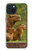 W3917 Capybara Family Giant Guinea Pig Hard Case and Leather Flip Case For iPhone 15