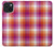 W3941 LGBT Lesbian Pride Flag Plaid Hard Case and Leather Flip Case For iPhone 15