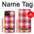 W3941 LGBT Lesbian Pride Flag Plaid Hard Case and Leather Flip Case For iPhone 15