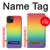 W3698 LGBT Gradient Pride Flag Hard Case and Leather Flip Case For iPhone 15 Plus