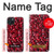 W3757 Pomegranate Hard Case and Leather Flip Case For iPhone 15 Plus