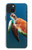 W3899 Sea Turtle Hard Case and Leather Flip Case For iPhone 15 Plus