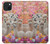 W3916 Alpaca Family Baby Alpaca Hard Case and Leather Flip Case For iPhone 15 Plus