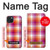 W3941 LGBT Lesbian Pride Flag Plaid Hard Case and Leather Flip Case For iPhone 15 Plus