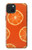 W3946 Seamless Orange Pattern Hard Case and Leather Flip Case For iPhone 15 Plus