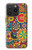 W3272 Colorful Pattern Hard Case and Leather Flip Case For iPhone 15 Pro