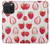 W3481 Strawberry Hard Case and Leather Flip Case For iPhone 15 Pro