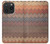 W3752 Zigzag Fabric Pattern Graphic Printed Hard Case and Leather Flip Case For iPhone 15 Pro