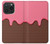 W3754 Strawberry Ice Cream Cone Hard Case and Leather Flip Case For iPhone 15 Pro