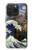 W3851 World of Art Van Gogh Hokusai Da Vinci Hard Case and Leather Flip Case For iPhone 15 Pro