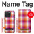 W3941 LGBT Lesbian Pride Flag Plaid Hard Case and Leather Flip Case For iPhone 15 Pro