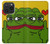 W3945 Pepe Love Middle Finger Hard Case and Leather Flip Case For iPhone 15 Pro