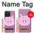 W3269 Pig Cartoon Hard Case and Leather Flip Case For iPhone 15 Pro Max