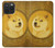 W3826 Dogecoin Shiba Hard Case and Leather Flip Case For iPhone 15 Pro Max