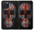 W3848 United Kingdom Flag Skull Hard Case and Leather Flip Case For iPhone 15 Pro Max