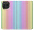 W3849 Colorful Vertical Colors Hard Case and Leather Flip Case For iPhone 15 Pro Max