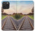 W3866 Railway Straight Train Track Hard Case and Leather Flip Case For iPhone 15 Pro Max