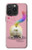 W3923 Cat Bottom Rainbow Tail Hard Case and Leather Flip Case For iPhone 15 Pro Max