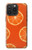 W3946 Seamless Orange Pattern Hard Case and Leather Flip Case For iPhone 15 Pro Max
