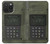 W3959 Military Radio Graphic Print Hard Case and Leather Flip Case For iPhone 15 Pro Max