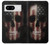 W3850 American Flag Skull Hard Case and Leather Flip Case For Google Pixel 8