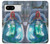 W3912 Cute Little Mermaid Aqua Spa Hard Case and Leather Flip Case For Google Pixel 8