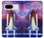 W3913 Colorful Nebula Space Shuttle Hard Case and Leather Flip Case For Google Pixel 8