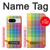 W3942 LGBTQ Rainbow Plaid Tartan Hard Case and Leather Flip Case For Google Pixel 8