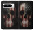 W3850 American Flag Skull Hard Case and Leather Flip Case For Google Pixel 8 pro