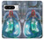 W3912 Cute Little Mermaid Aqua Spa Hard Case and Leather Flip Case For Google Pixel 8 pro